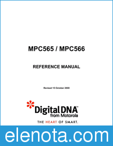 Motorola MPC565RM datasheet