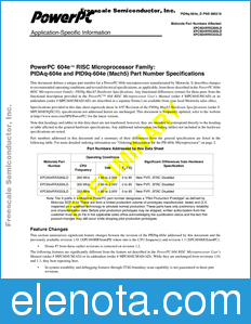 Freescale MPC604E1PNS datasheet