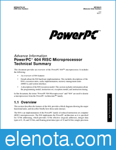 Motorola MPC604 datasheet