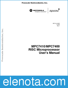 Freescale MPC7410UM datasheet