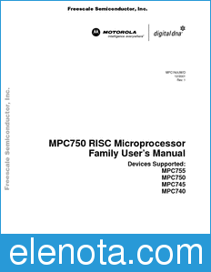 Freescale MPC750UM datasheet