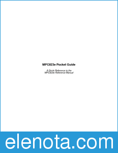 Motorola MPC823ERG datasheet