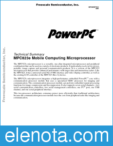 Freescale MPC823ETS datasheet
