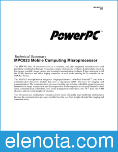 Motorola MPC823TS datasheet