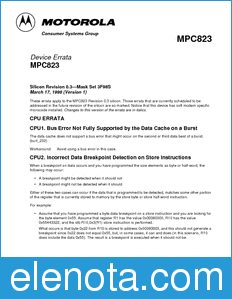 Freescale MPC823_5F98S_CE datasheet