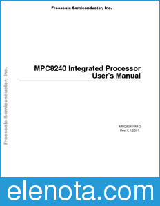 Freescale MPC8240UM datasheet
