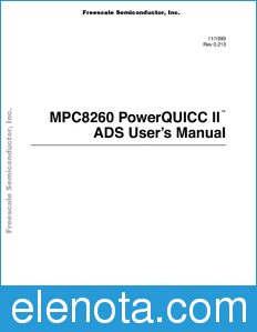 Freescale MPC8260ADSPLTUM datasheet