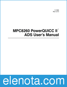 Motorola MPC8260ADSUM datasheet