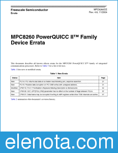 Freescale MPC8260CE datasheet