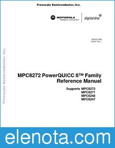 Freescale MPC8272RM datasheet