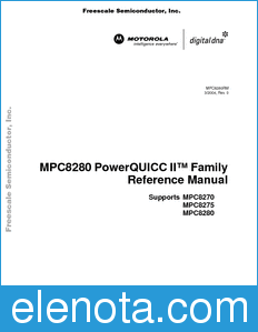 Freescale MPC8280RM datasheet