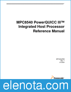 Freescale MPC8540RM datasheet