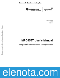 Freescale MPC855TUM_D datasheet