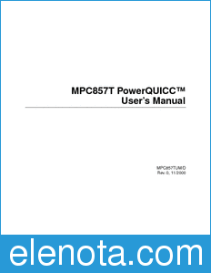 Motorola MPC857TUM datasheet