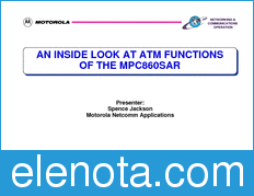 Motorola MPC860SARTM datasheet