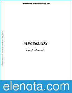Freescale MPC862ADSRM datasheet