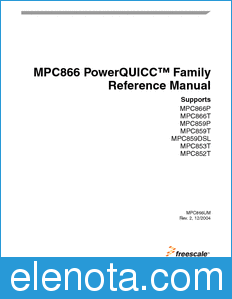 Freescale MPC866UM datasheet