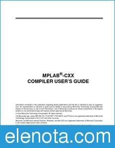 Microchip MPLAB-CXX datasheet