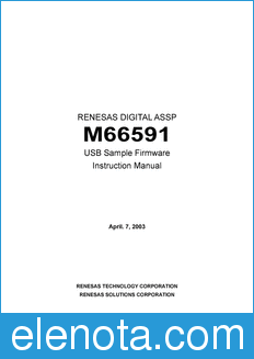 Renesas MPU datasheet