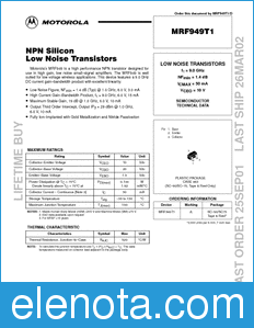 Motorola MRF949 datasheet