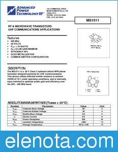 Microsemi MS1511 datasheet
