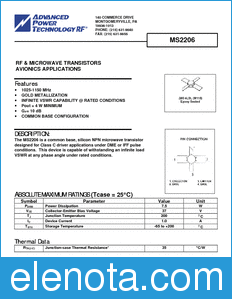 Microsemi MS2206 datasheet
