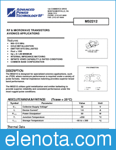 Microsemi MS2212 datasheet