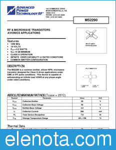 Microsemi MS2290 datasheet