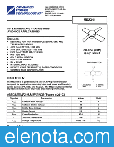 Microsemi MS2341 datasheet