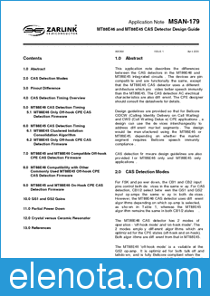 Zarlink Semiconductor MSAN-179 datasheet