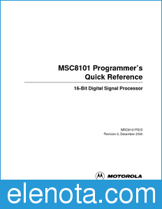 Motorola MSC8101PG datasheet