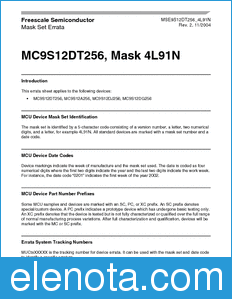 Freescale MSE9S12DT256_4L91N datasheet