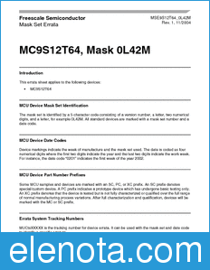 Freescale MSE9S12T64_0L42M datasheet