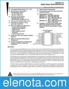 Texas Instruments MSP430C1111 datasheet