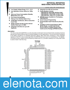 Texas Instruments MSP430C323 datasheet