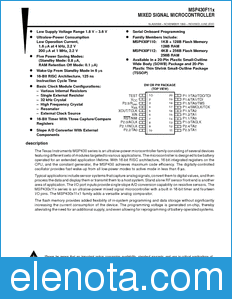 Texas Instruments MSP430F110 datasheet