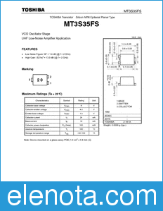Toshiba MT3S35FS datasheet