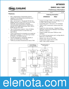 Zarlink Semiconductor MT90503 datasheet