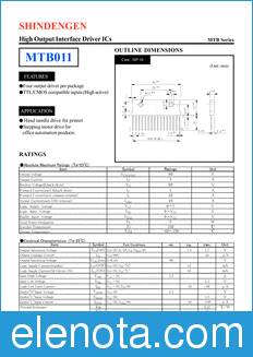 Shindengen MTB011 datasheet