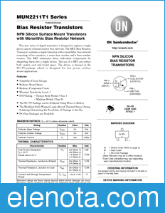 ON Semiconductor MUN2211T1 datasheet