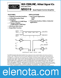 CML MX019 datasheet