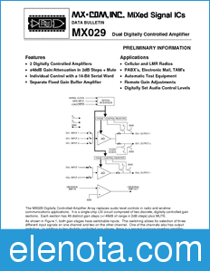 CML MX029 datasheet