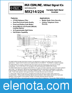 CML MX224 datasheet