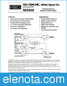 CML MX609 datasheet
