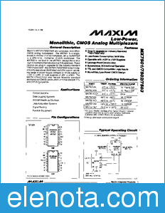 Maxim MX7501 datasheet