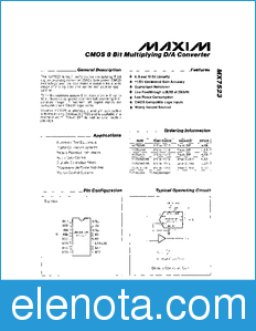 Maxim MX7523 datasheet