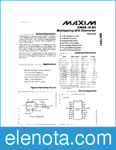 Maxim MX7541 datasheet