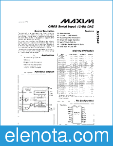 Maxim MX7543 datasheet