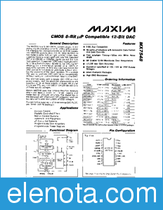 Maxim MX7548 datasheet