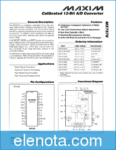 MAXIM - Dallas Semiconductor MX7578 datasheet